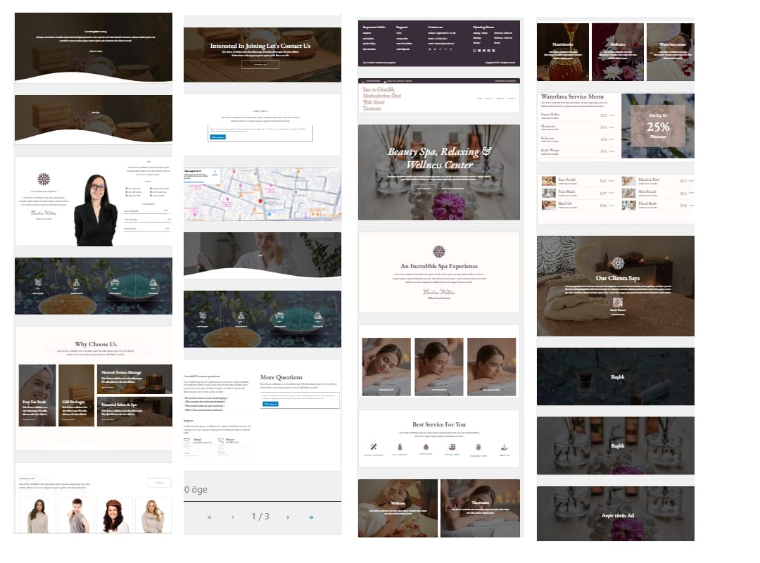 Spa ve Güzellik Merkezlerine Özel Hazır Web Sitesi Tasarım Spa ve Güzellik Merkezlerine Özel Hazır Web Sitesi Tasarım