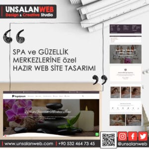 Spa ve Güzellik Merkezlerine Özel Hazır Web Sitesi Tasarımı Kapak