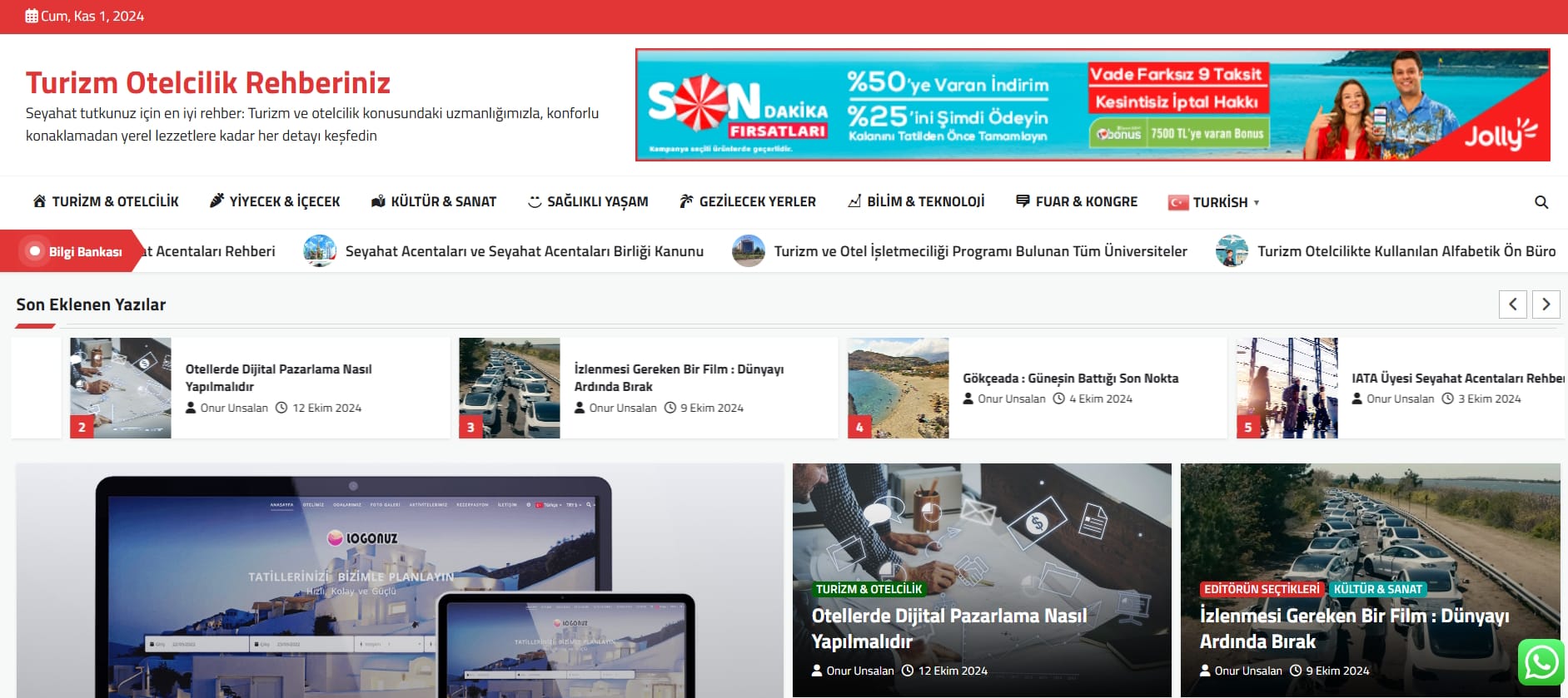 Haber Magazin Blog Hazır Web Sitesi Tasarımı Haber Magazin Blog Hazır Web Sitesi Tasarımı